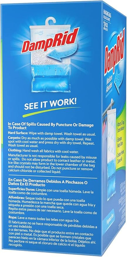 DampRid 42 oz. Fragrance Free Hanging Bag (3-Pack)
