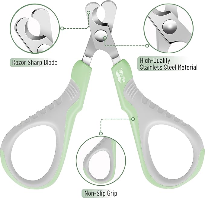 Mr. Pen- Cat Nail Clipper, Pastel Green, Cat Nail Trimmer, Cat Nail Clippers, Cat Claw Clippers, Cat Clippers for Nails, Pet Nail Clippers, Kitten Nail Clipper, Small Dog Nail Clipper Cat Claw Trimmer-Mewly Pet
