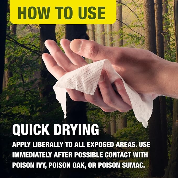 CoreTex Ivy X Post-Contact Poison Ivy Wipes with Resealable Travel Bag - Pack of 15 Single-Use Barrier Wipes to Assist in the Removal of Rashes - Also Works on Poison Oak & Sumac Oils-Mewly Pet