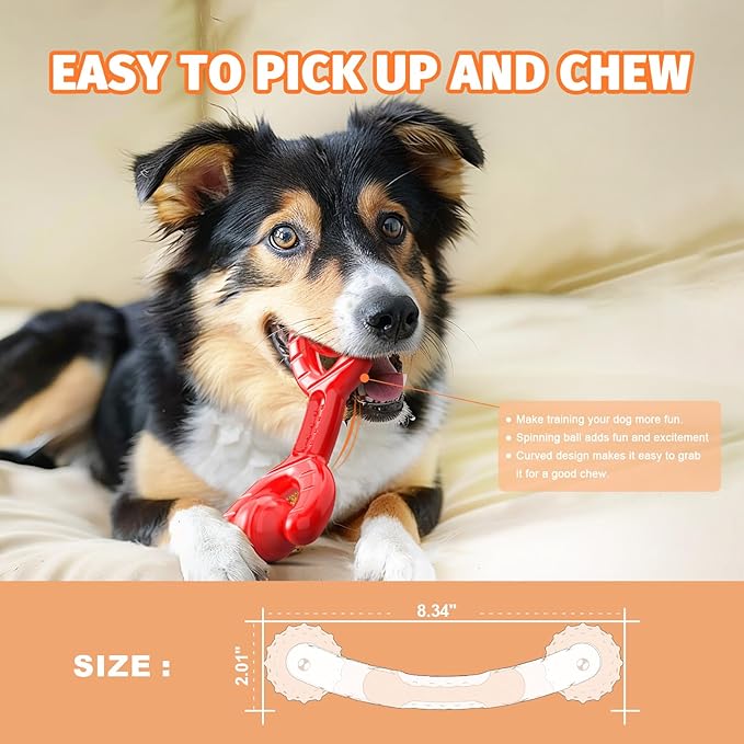Indestructible Dog Toys for Aggressive Chewers - Heavy-Duty Chew Bones with Real Vanilla Flavor, Interactive & Durable Toys for Medium/Large Dogs to Relieve Boredom-Mewly Pet