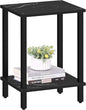TUTOTAK End Table, Side Table, Nightstand, 2-Tier Storage Shelf, Sofa Side Table for Small Space, Living Room, Bed Room TB01BMK034