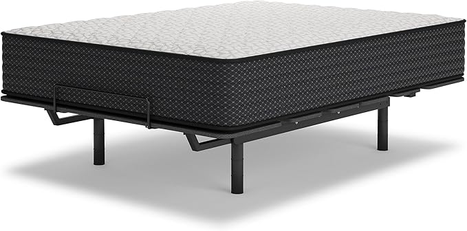 Signature Design by Ashley Limited Edition Firm 12 Inch Hybrid Mattress with Gel Memory Foam and Edge Support for Cool Sleep and Pressure Relief, Queen, Fiberglass Free, Mattress In A Box
