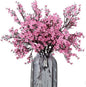 JAKY-Global Babys Breath Fabric Cloth Artificial Flowers 6 Bundle European Fake Silk Plants Decor Wedding Party Decoration Bouquets Real Touch DIY Home Garden(Pink)