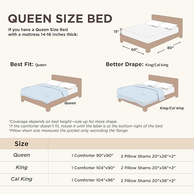 Bedsure Queen Comforter Set - Grayish Purple Comforter, Boho Tufted Shabby Chic Bedding for Kids, 3 Pieces Vintage Farmhouse Bed Set for All Seasons, Fluffy Soft Bedding with 2 Pillow Shams