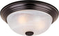 DESIGNERS FOUNTAIN Reedley 2-Lights Flush Mount Ceiling Light, 11 Inch Lighting Fixture for Kitchen, Bedroom, Bathroom, and Hallway, White Alabaster Glass, Oil Rubbed Bronze, 1257S-ORB-AL