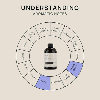 VINEVIDA [4 Fl Oz] Scent NO. 1112 Fragrance Oil for Cold Air Diffusers, Aromatic Notes of Amber Citrus Spearmint, Essential Oils for Diffuser Oil Refill & Air Freshener Room Spray