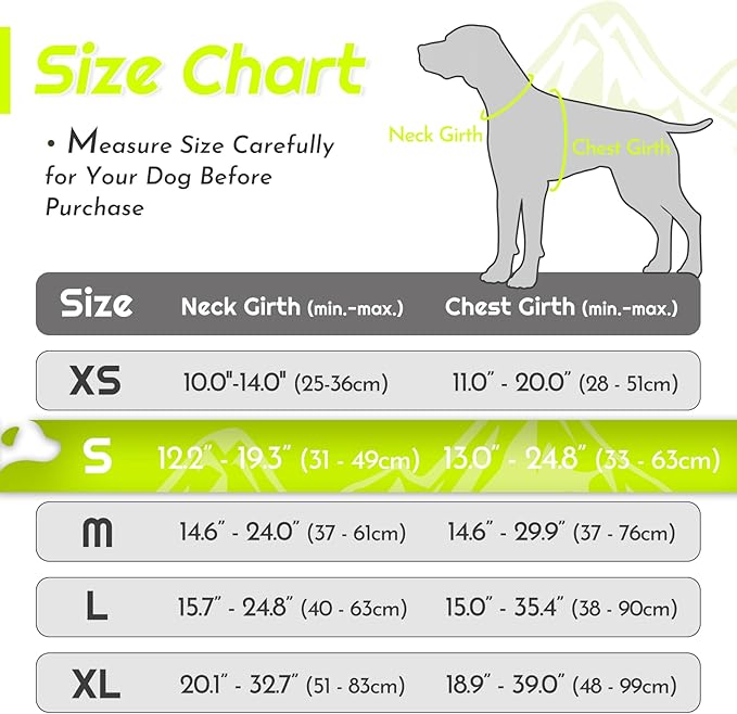 Eagloo Dog Harness Small Sized Dog, No Pull Service Vest with Reflective Strips and Control Handle, Adjustable and Comfortable for Walking, No Choke Pet Harness with 2 Metal Rings, Green, S-Mewly Pet