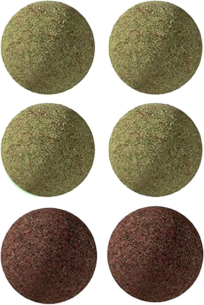 4 Replaceable Catnip Balls and 2 Gall Fruit Balls-Mewly Pet