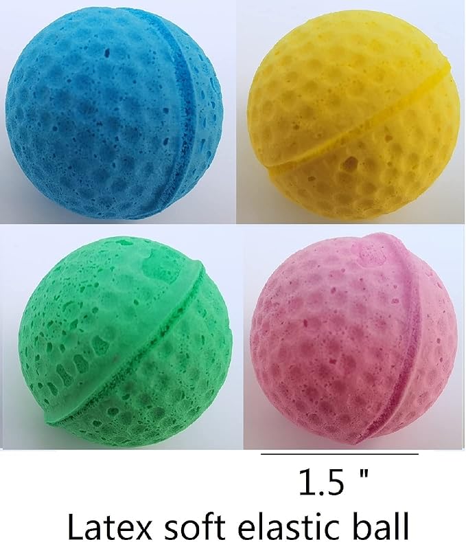 YnFag Foam Soccer Balls - Cat Toys for Indoor Cats (24 Pcs Individual Color Balls)-Mewly Pet