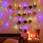 80 LED Photo Clip Fairy Lights Twinkle Starry for Home Bedroom Wall Halloween Thanksgiving Christmas Party Wedding Decor - Multicolor