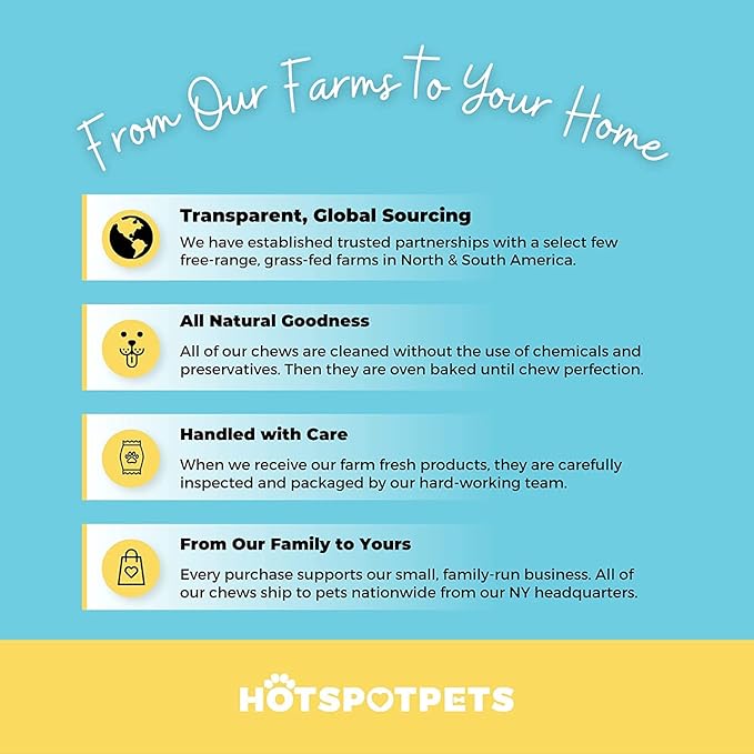 Full-Size Cow Hooves for Dogs | (5 Pack) All-Natural Long Lasting Dog Chews | Made from Grass Fed Cattle | Tasty Treat for Oral Hygiene | Fantastic Alternative for Rawhide and Bully Sticks-Mewly Pet