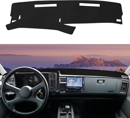 Dashboard Cover Mat Custom Fit for 1986-1993 Chevy S10 Blazer/GMC S15 Jimmy Sonoma/1991-1994 Oldsmobile Bravada Dash Cover Nonslip Dash Mat Protector Sunshade No Glare Black