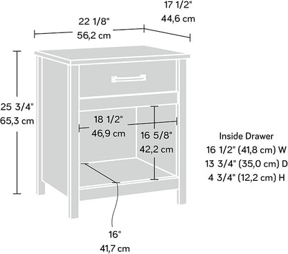 Sauder Cannery Bridge Night Stand with Spacious Drawer, Nightstand for Bedroom, Sindoori Mango Finish