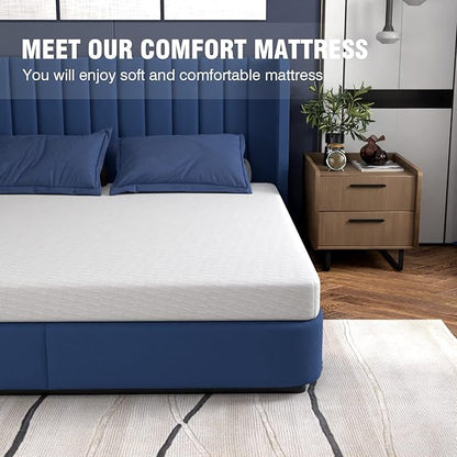 PayLessHere 5 Inch King Gel Memory Foam Mattress Fiberglass Free/CertiPUR-US Certified/Bed-in-a-Box/Cool Sleep & Comfy Support