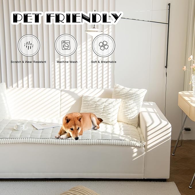ZQFFB Pet Couch Cover Dogs Washable Non-Slip Couch Protector Pet Friendly Dog Mat for Couches and Sofas-Mewly Pet