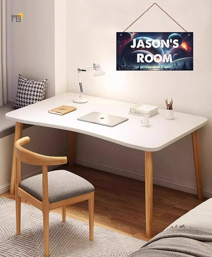 Personalized Signs Universe Sign Science Fiction Theme Sign For Kids Room Nursery Wall Art Décor Outer Space Art Wall Decor For Boys Room Girls Bedroom Little Man Cave