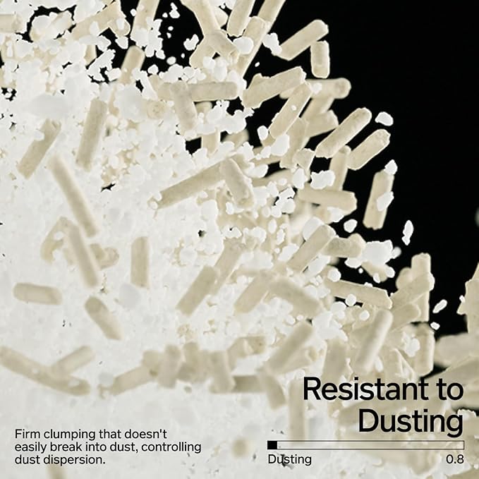 pidan Cassava Cat Litter with Tofu Litter clumping,Odor Control,Plant-Based Natural Ingredients,Ultra Absorbent and Fast Drying,Low Dust,Scented (5.3lb×2bags)-Mewly Pet