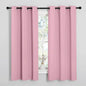 NICETOWN Window Curtain Panels, Thermal Insulated Solid Grommet Blackout Draperies/Drapes for Basement (Crystal Pink, 1 Pair, 34 by 54-inch)
