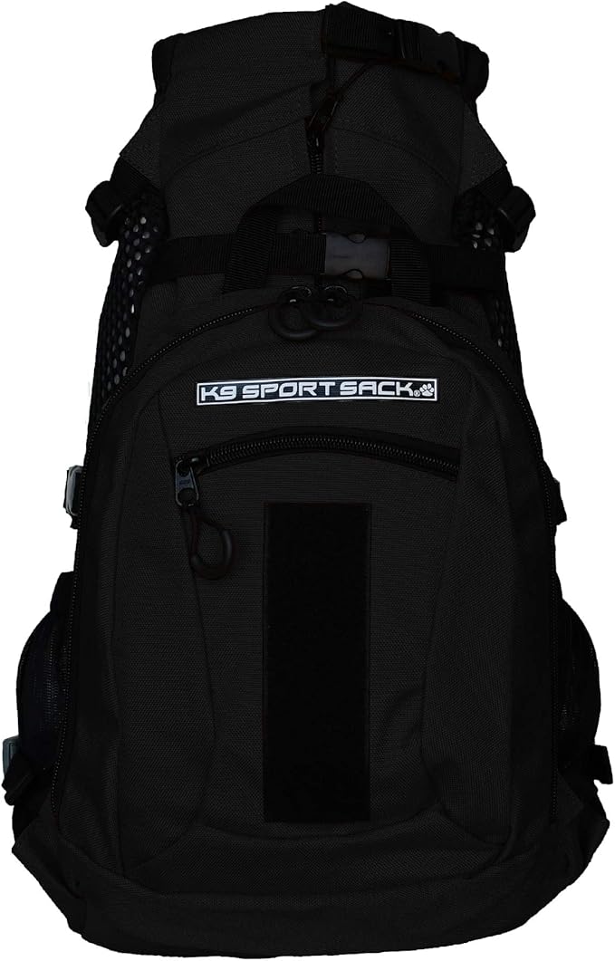 K9 Sport Sack | Adjustable Dog Carrier Backpack (Medium, Plus 2 - Jet Black)-Mewly Pet