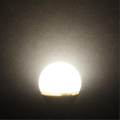 Simba Lighting LED Candelabra E12 Base G14 Small Globe 5 Watt 40W Replacement Light Bulb (6 Pack) for Ceiling Fan, Chandelier, Vanity, Round A15 Frosted White Cover, Non-Dimmable, 5000K Daylight