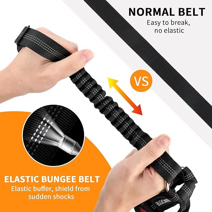 BWOGUE Double Dog Cat Seat Belts, Car Headrest Restraint Adjustable Travel Leash,Safety Elastic Leads Splitter Connect Vehicle Seatbelt Harness for 2 Dogs-Mewly Pet