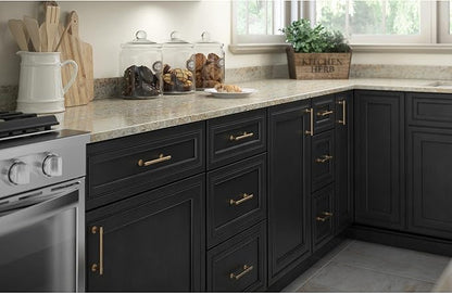 Franklin Brass Bar (20-Pack) Cabinet Handles 4" Hole Center Pulls | Champagne Bronze Hardware Kitchen Door, Drawers, Dressers, Furniture P29617K-CZ-B2