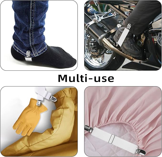 Adjustable Boot Straps Pant Stirrups Clips Boot Clips-Mewly Pet