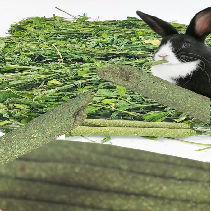 150g 3 Types of Combined Chew Toys Molar Sticks Sweet Bamboo Apple Branch Timothy Grass for Pets Chinchilla Squirrel Gerbil Hamster Squirrel Guinea Pigs-Mewly Pet