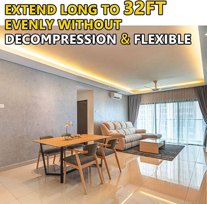 EMITEVER COB LED Strip Lights Warm White, 3000K Tape Light 25ft Premium High Density, DC 24V, 300+Lumens/ft, 3600LEDs/Spool, Ra 90+, 3W/ft, UL Listed 5 Year Warranty (Power Supply Sold Separately)