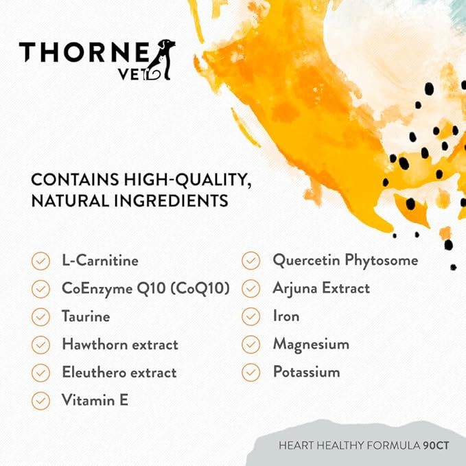 ThorneVET Heart Healthy Formula – Cardiovascular Support for Dogs & Cats, 90 Soft Chews-Mewly Pet