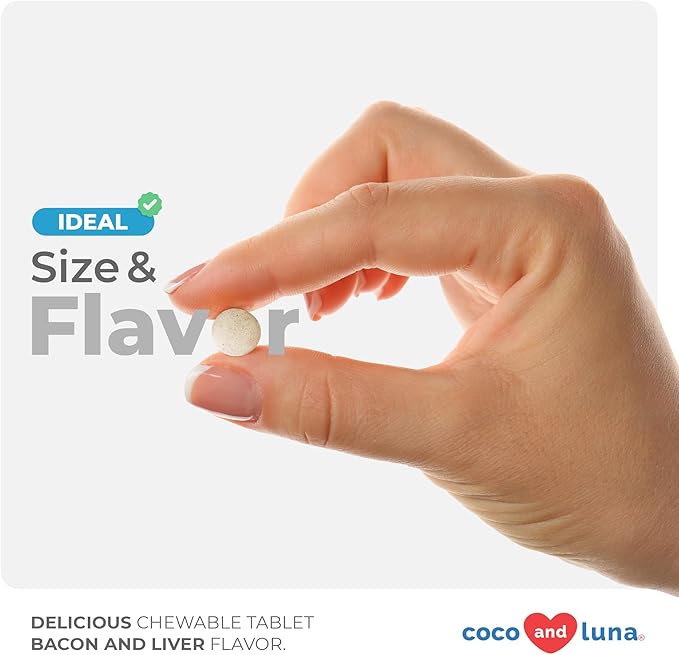 10 in 1 Multivitamin for Dogs - 120 Chewable Tablets with Glucosamine and Chondroitin - Fish Oil & Vitamins with Coq10 for Skin & Heart Health, Gut & Immune Support-Mewly Pet