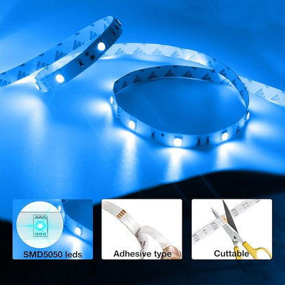 DAYBETTER Led Lights for Bedroom 100 ft, Led Strip Lights with Remote 44 Keys, 24 V Power Supply, Color Changing Led Light for Room Decor
