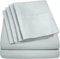 Queen Sheets Blue Porclain - 6 Piece 1500 Supreme Collection Fine Brushed Microfiber Deep Pocket Queen Sheet Set Bedding - 2 Extra Pillow Cases, Great Value, Queen, Porclain Blue