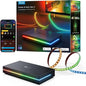 Govee HDMI 2.1 Sync Box 2, AI Sync Box with TV Backlight, Supports 8K@60Hz, 4K@144Hz, VRR and ALLM, Works with Matter and Alexa, RGBIC LED Light Strip for 55-65 inch TVs, 75 LEDs/m