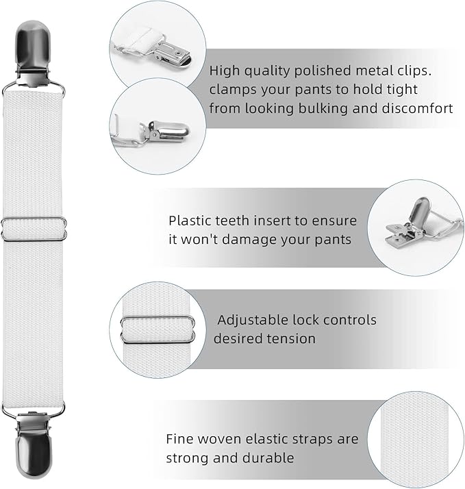 Adjustable Boot Straps Pant Stirrups Clips Boot Clips-Mewly Pet