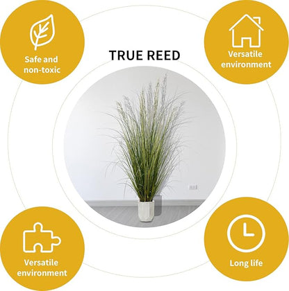 Artificial Plant 5ft Tall Artificial Grass Plant,Faux Plants Indoor Home Decorative Artificial Plants & Flowers in Pot Fake Plant, House Plant Indoor