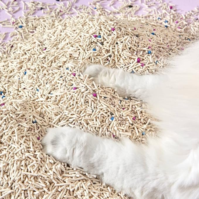 Mixed Tofu Cat Litter, Heavy Duty Flushable Kitty Litter, 5.5Lb/88Oz Original 1 Pack-Mewly Pet