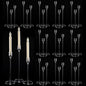 Vincidern 36pcs Acrylic Candle Holders Centerpieces for Table, Taper Candle Holder for Wedding Decor, Holiday, Events,Party, Halloween, Christmas Decorative Candlestick Holder, Taper Candle Holder Set