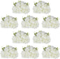 NUPTIO Flower Balls for Centerpieces Wedding: 10 Pcs 11.8 inch Diameter Artificial Flower Ball Arrangement Bouquet Centerpiece for Tables - White Fake Rose Flowers for Wedding Decor