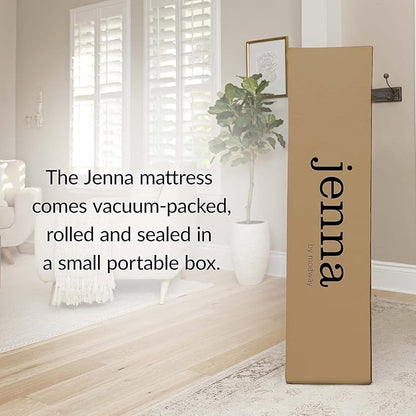 Modway Jenna 14” Innerspring and Memory Foam Queen Mattress With Individually Encased Coils, White