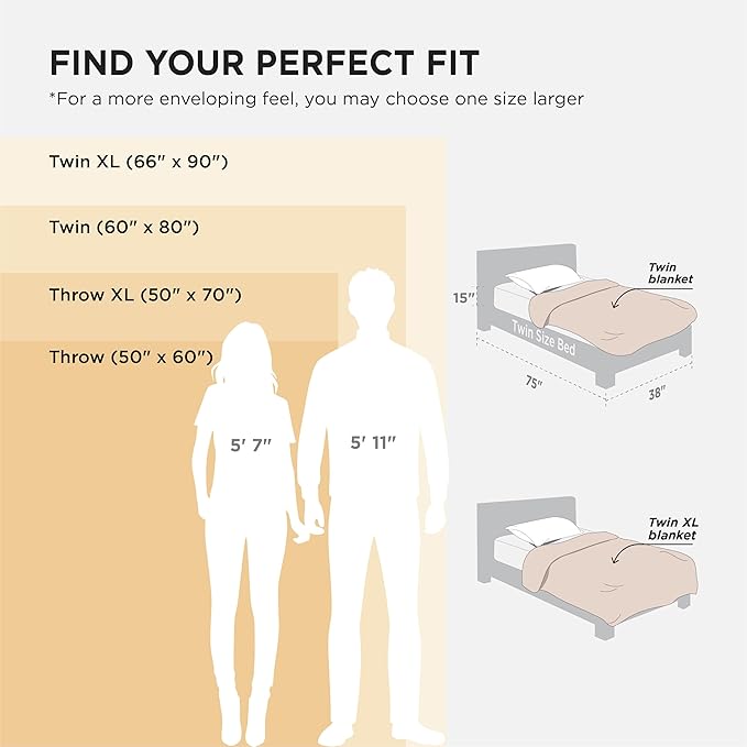 Bedsure GentleSoft Twin XL Blanket for Couch - Cozy Soft Blankets for Women, Cute Small Fleece Throws for Girls, Linen, 66x90 Inches