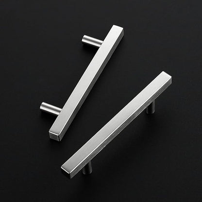Ravinte Brushed Nickel Cabinet Handles 25 Pack 3-3/4 inch Satin Nickel Square Cabinet Pulls Silver Hardware for Kitchen Cabinets 6 inch Overall Length Stainless Steel Drawer Pulls