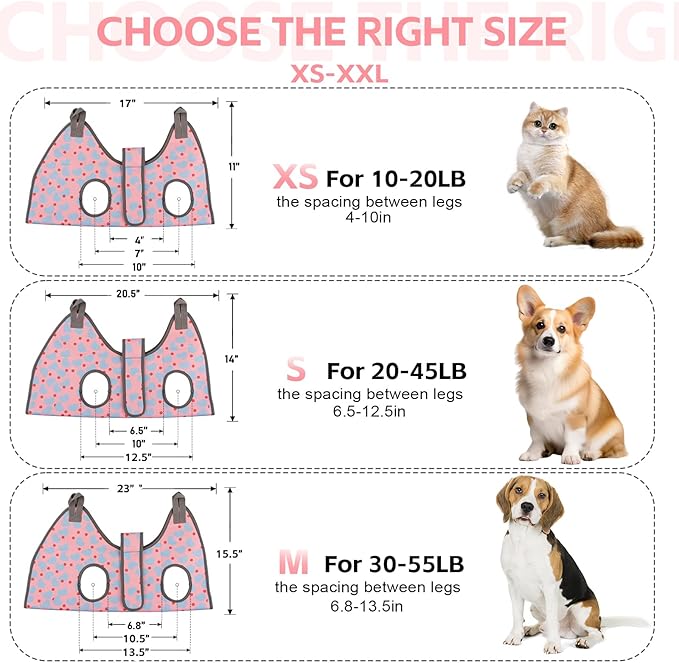 Dog Grooming Hammock for Small Dogs & Cats, Dog Grooming Harness for Nail Trimming, Pet Grooming Sling Helper with Nail Clippers/Nail Trimmers-Mewly Pet