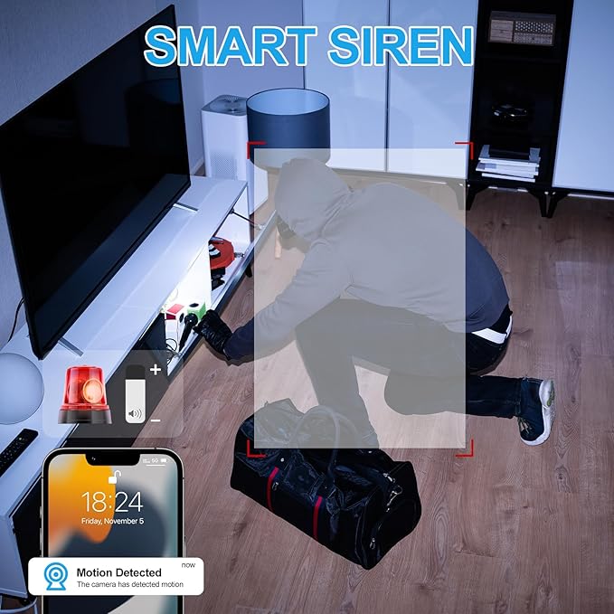 Indoor Camera, Cameras for Home Security,Home Cameras Indoor for Baby&Pet Monitoring,Night Vision,Smart Motion Tracking, Pan360° & Tilt 180°, 3MP Wi-Fi Two-Way Audio （Pink-Mewly Pet