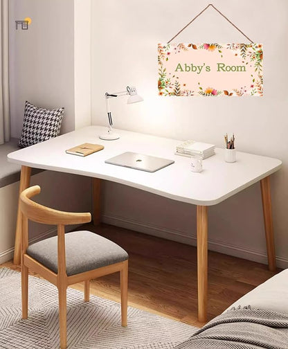 Personalized Sign Beautiful Flowers Themed Decor For Kids Room Nursery Door,Custom Name Nice Planet Wall Art Decor Decorative Plate for Boys Bedroom Girls Room Baby Game Room