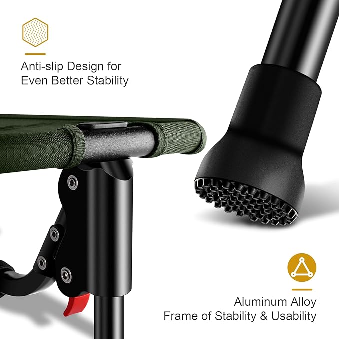 ONETIGRIS Elevated Dog Bed, Outdoor Dog Cod Large Raised Dogs Bed with Chew Proof Mesh, No-Slip Portable Dogs Cot Bed for Indoor & Outdoor Portable (Green, Large)-Mewly Pet