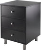 Winsome Daniel Accent Table, 15.75"W x 16.61"D x 22"H, Black