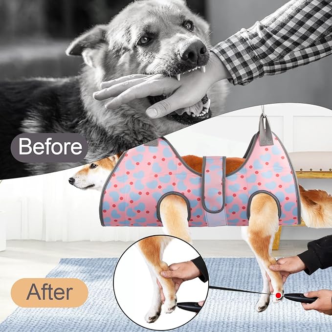 Dog Grooming Hammock for Small Dogs & Cats, Dog Grooming Harness for Nail Trimming, Pet Grooming Sling Helper with Nail Clippers/Nail Trimmers-Mewly Pet