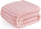 Bedsure GentleSoft Coral Pink Fleece Twin Blanket for Couch - Super Soft Cozy Blankets for Women, Cute Small Blanket for Girls, 60x80 Inches