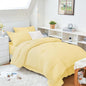 HYMOKEGE Yellow Twin XL Comforter Set Seersucker 5 Pieces, All Season Luxury Bed in a Bag for Bedroom, Bedding Set with Comforter, Sheets, Pillowcase & Sham